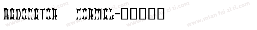 Radonator  Normal字体转换